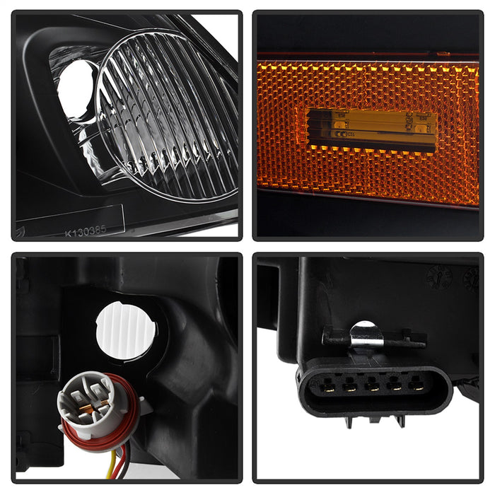 Spyder Auto 9042232 LED Light Bar Headlights; Black; - Truck Part Superstore