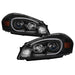 Spyder Auto 9042232 LED Light Bar Headlights; Black; - Truck Part Superstore