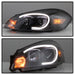 Spyder Auto 9042232 LED Light Bar Headlights; Black; - Truck Part Superstore