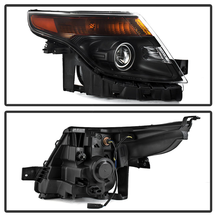 Spyder Auto 9042416 OEM Style Headlights; Halogen Models; Does Not Fit Factory HID Models; Black; - Truck Part Superstore