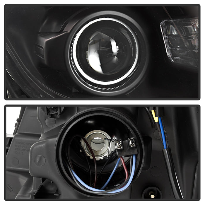 Spyder Auto 9042416 OEM Style Headlights; Halogen Models; Does Not Fit Factory HID Models; Black; - Truck Part Superstore
