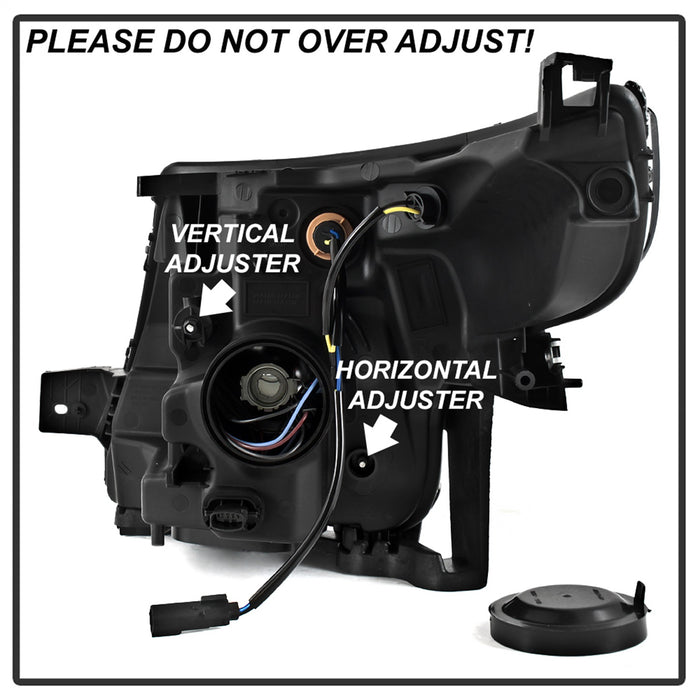 Spyder Auto 9042416 OEM Style Headlights; Halogen Models; Does Not Fit Factory HID Models; Black; - Truck Part Superstore