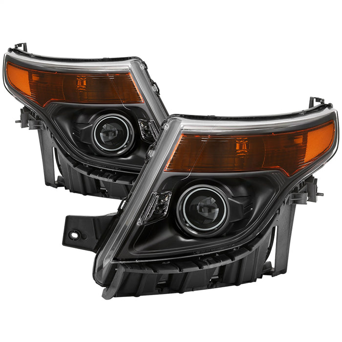 Spyder Auto 9042416 OEM Style Headlights; Halogen Models; Does Not Fit Factory HID Models; Black; - Truck Part Superstore