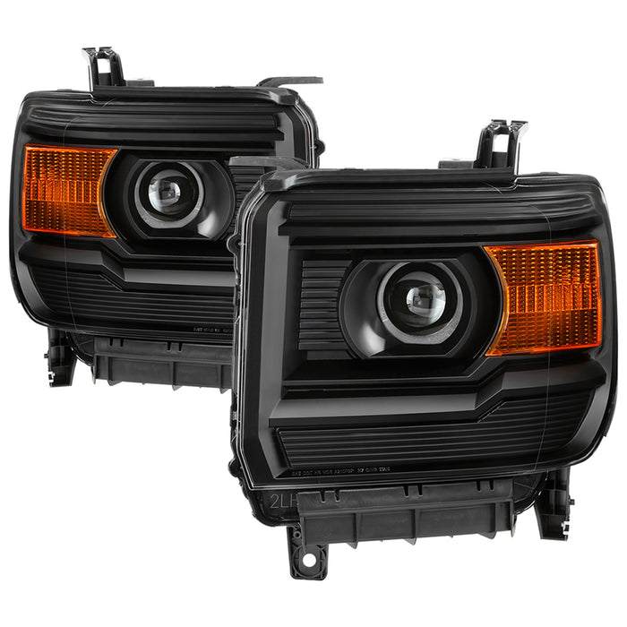 Spyder Auto 9042423 OEM Style Headlights; Halogen Models; Does Not Fit Factory HID Models; Black; - Truck Part Superstore