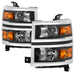 Spyder Auto 9042447 OEM Style Headlights; w/Chrome Trim; Black; - Truck Part Superstore