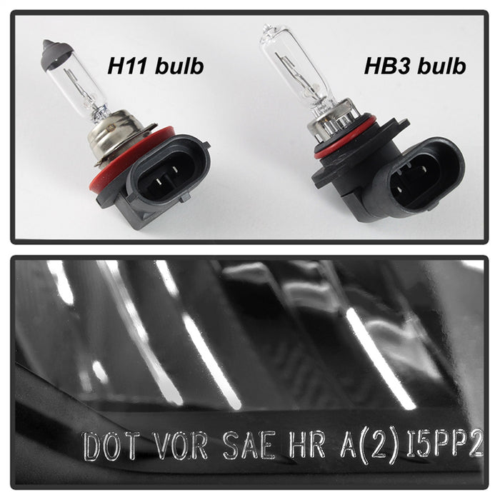 Spyder Auto 9042447 OEM Style Headlights; w/Chrome Trim; Black; - Truck Part Superstore