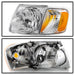 Spyder Auto 9042621 OEM Style Headlights; 4 pc.; w/Corner; Chrome; - Truck Part Superstore
