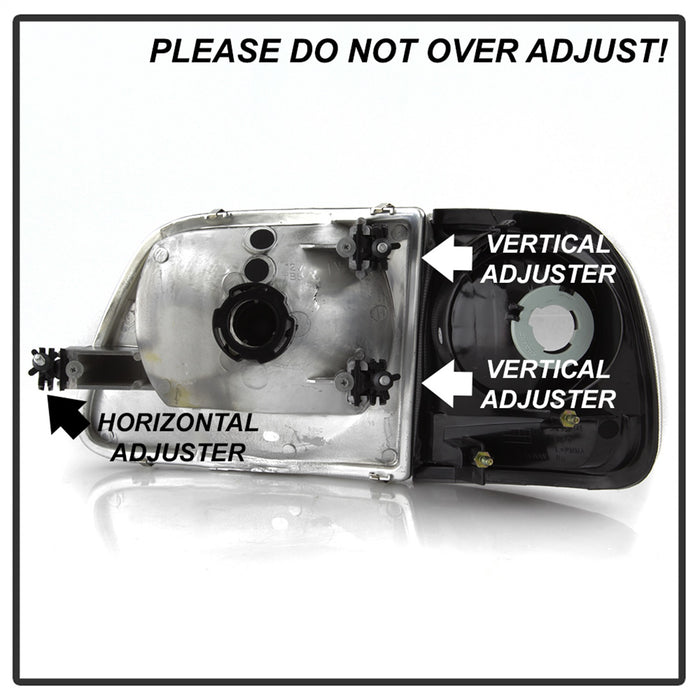 Spyder Auto 9042638 OEM Style Headlights; 4 pc.; w/Corner; Black; - Truck Part Superstore