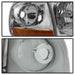 Spyder Auto 9042645 OEM Style Headlights; 4 pc.; w/Corner; Chrome; - Truck Part Superstore