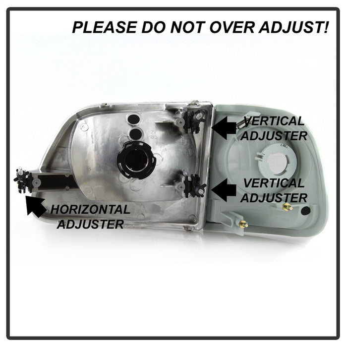 Spyder Auto 9042645 OEM Style Headlights; 4 pc.; w/Corner; Chrome; - Truck Part Superstore