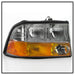 Spyder Auto 9042690 OEM Style Headlights; w/Amber Bumper; Chrome; - Truck Part Superstore