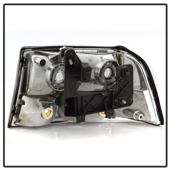 Spyder Auto 9042690 OEM Style Headlights; w/Amber Bumper; Chrome; - Truck Part Superstore