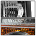 Spyder Auto 9042690 OEM Style Headlights; w/Amber Bumper; Chrome; - Truck Part Superstore