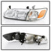 Spyder Auto 9042812 OEM Style Headlights; 4 pc.; w/Corner Lights; Chrome; - Truck Part Superstore