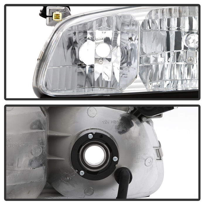Spyder Auto 9042812 OEM Style Headlights; 4 pc.; w/Corner Lights; Chrome; - Truck Part Superstore