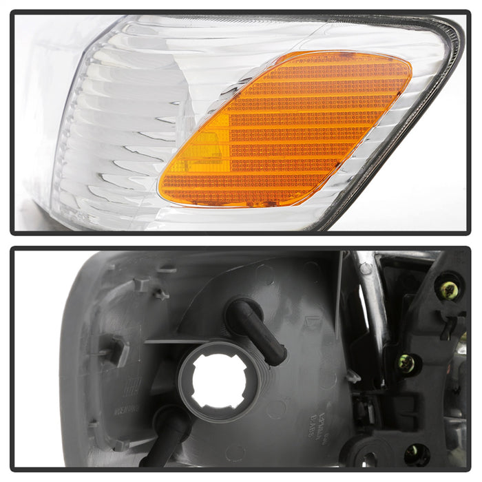Spyder Auto 9042812 OEM Style Headlights; 4 pc.; w/Corner Lights; Chrome; - Truck Part Superstore