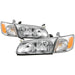 Spyder Auto 9042812 OEM Style Headlights; 4 pc.; w/Corner Lights; Chrome; - Truck Part Superstore