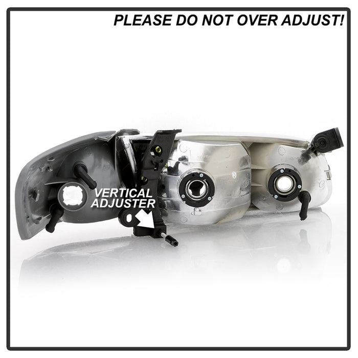 Spyder Auto 9042812 OEM Style Headlights; 4 pc.; w/Corner Lights; Chrome; - Truck Part Superstore