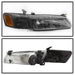 Spyder Auto 9042836 OEM Style Headlights; 4 pc.; w/Corner Lights; Black; - Truck Part Superstore