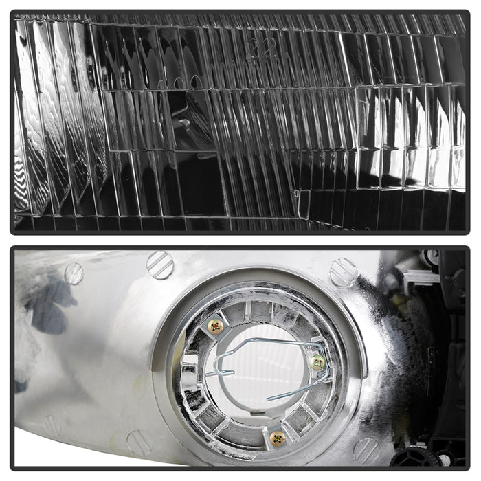 Spyder Auto 9042836 OEM Style Headlights; 4 pc.; w/Corner Lights; Black; - Truck Part Superstore