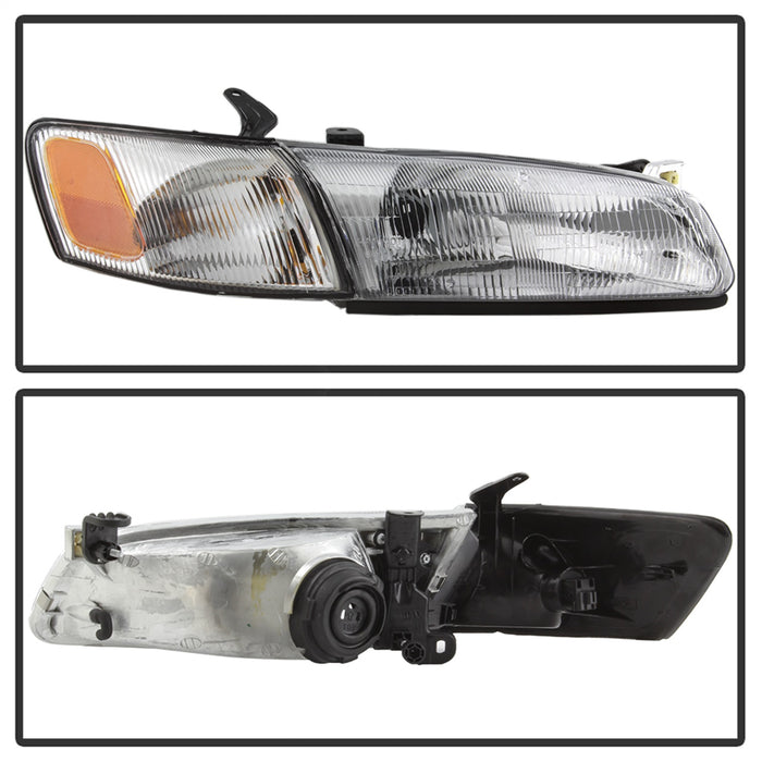 Spyder Auto 9042843 OEM Style Headlights; 4 pc.; w/Corner Lights; Chrome; - Truck Part Superstore