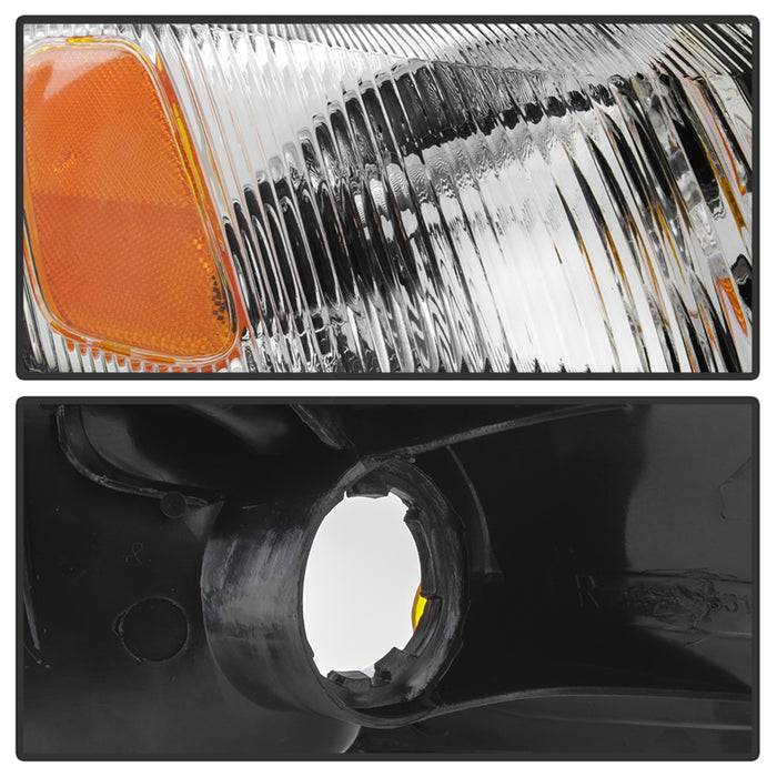 Spyder Auto 9042843 OEM Style Headlights; 4 pc.; w/Corner Lights; Chrome; - Truck Part Superstore