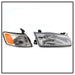 Spyder Auto 9042843 OEM Style Headlights; 4 pc.; w/Corner Lights; Chrome; - Truck Part Superstore
