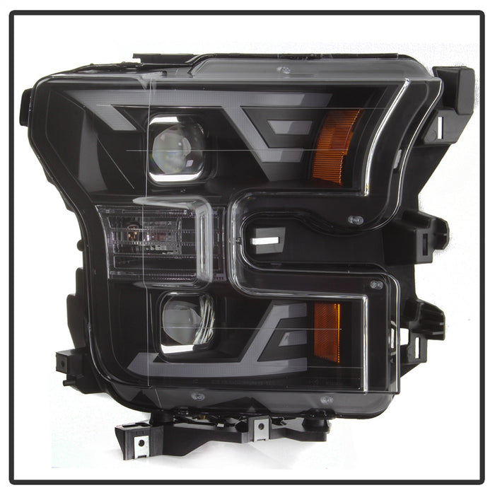 Spyder Auto 9042935 DRL LED Light Bar Projector Headlights; Black; - Truck Part Superstore