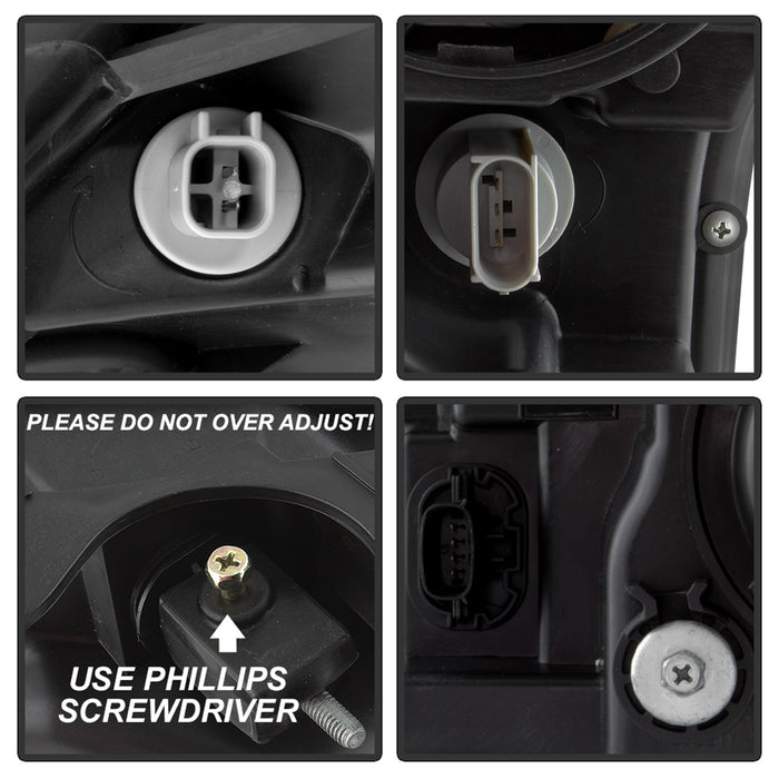 Spyder Auto 9042942 DRL LED Light Bar Projector Headlights; Black Smoke; - Truck Part Superstore