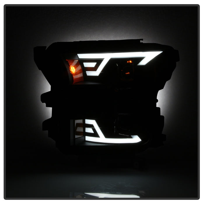Spyder Auto 9042942 DRL LED Light Bar Projector Headlights; Black Smoke; - Truck Part Superstore