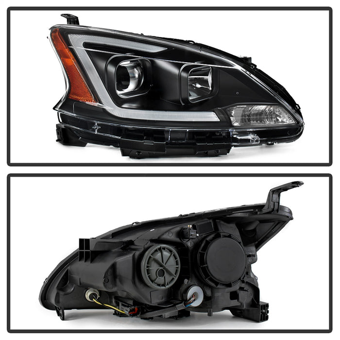 Spyder Auto 9042966 DRL LED Light Bar Projector Headlights; Black; Halogen Models Only; - Truck Part Superstore