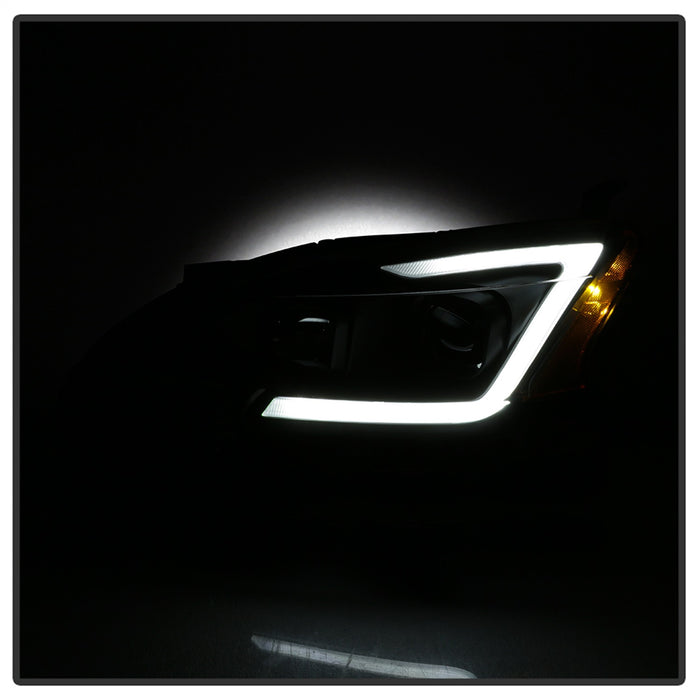 Spyder Auto 9042966 DRL LED Light Bar Projector Headlights; Black; Halogen Models Only; - Truck Part Superstore
