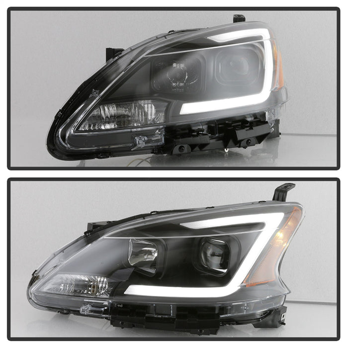 Spyder Auto 9042966 DRL LED Light Bar Projector Headlights; Black; Halogen Models Only; - Truck Part Superstore