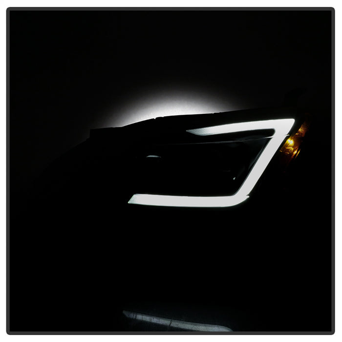 Spyder Auto 9042973 DRL LED Light Bar Projector Headlights; Black Smoke; Halogen Models Only; - Truck Part Superstore