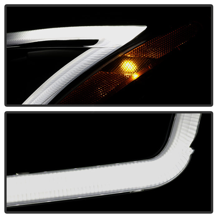 Spyder Auto 9042973 DRL LED Light Bar Projector Headlights; Black Smoke; Halogen Models Only; - Truck Part Superstore