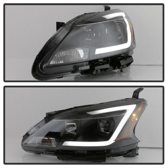 Spyder Auto 9042973 DRL LED Light Bar Projector Headlights; Black Smoke; Halogen Models Only; - Truck Part Superstore