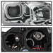 Spyder Auto 9042980 DRL LED Light Bar Projector Headlights; Chrome; Halogen Models Only; - Truck Part Superstore