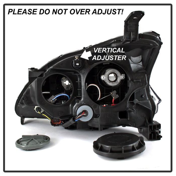 Spyder Auto 9042980 DRL LED Light Bar Projector Headlights; Chrome; Halogen Models Only; - Truck Part Superstore