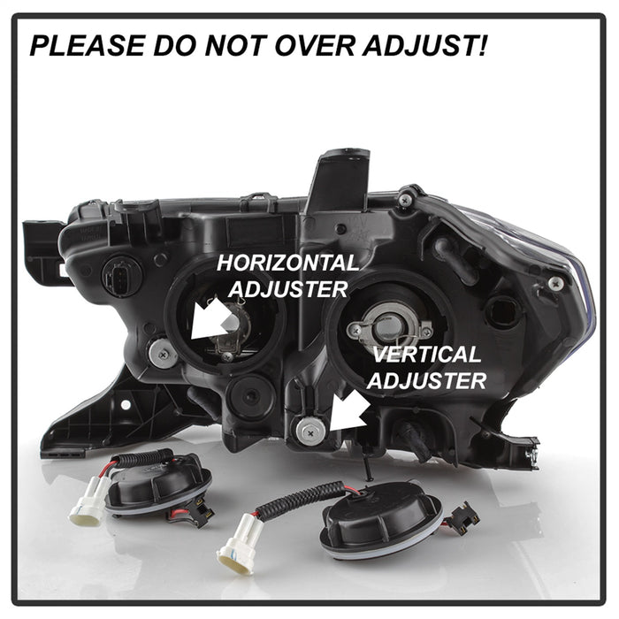 Spyder Auto 9043000 DRL Light Bar Projector Headlights; w/Sequential Turn Signal; Black Smoke; - Truck Part Superstore