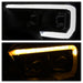 Spyder Auto 9043000 DRL Light Bar Projector Headlights; w/Sequential Turn Signal; Black Smoke; - Truck Part Superstore