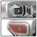 Spyder Auto 9043017 DRL Light Bar Projector Headlights; w/Sequential Turn Signal; Chrome; - Truck Part Superstore