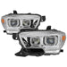 Spyder Auto 9043017 DRL Light Bar Projector Headlights; w/Sequential Turn Signal; Chrome; - Truck Part Superstore