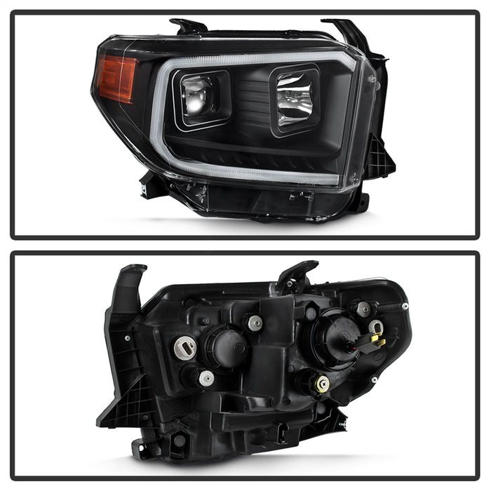Spyder Auto 9043024 DRL LED Light Bar Projector Headlights; Black; - Truck Part Superstore
