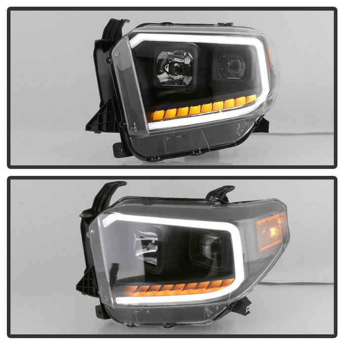 Spyder Auto 9043024 DRL LED Light Bar Projector Headlights; Black; - Truck Part Superstore