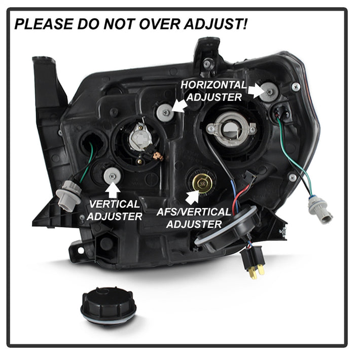 Spyder Auto 9043031 DRL LED Light Bar Projector Headlights; Black Smoke; - Truck Part Superstore