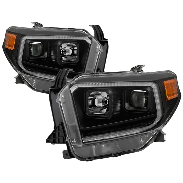 Spyder Auto 9043031 DRL LED Light Bar Projector Headlights; Black Smoke; - Truck Part Superstore