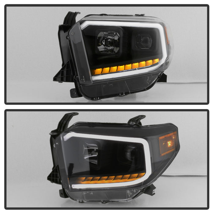 Spyder Auto 9043031 DRL LED Light Bar Projector Headlights; Black Smoke; - Truck Part Superstore