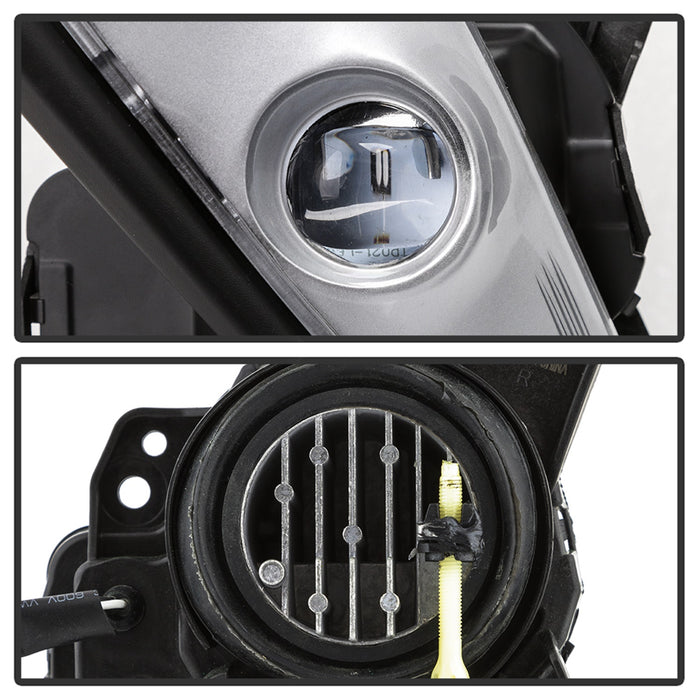 Spyder Auto 9043208 LED Fog Lights; w/Switch; Clear; - Truck Part Superstore