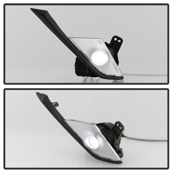 Spyder Auto 9043208 LED Fog Lights; w/Switch; Clear; - Truck Part Superstore