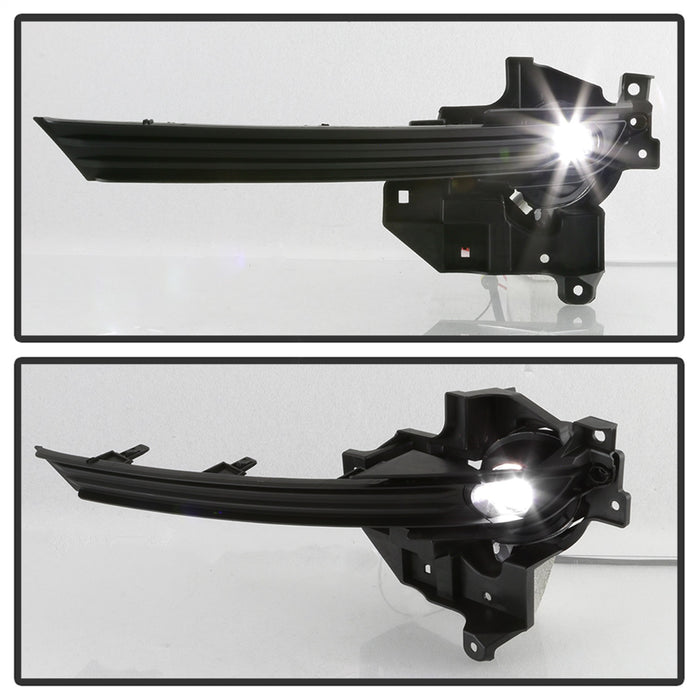 Spyder Auto 9043352 LED Fog Lights; w/Switch; Clear; - Truck Part Superstore